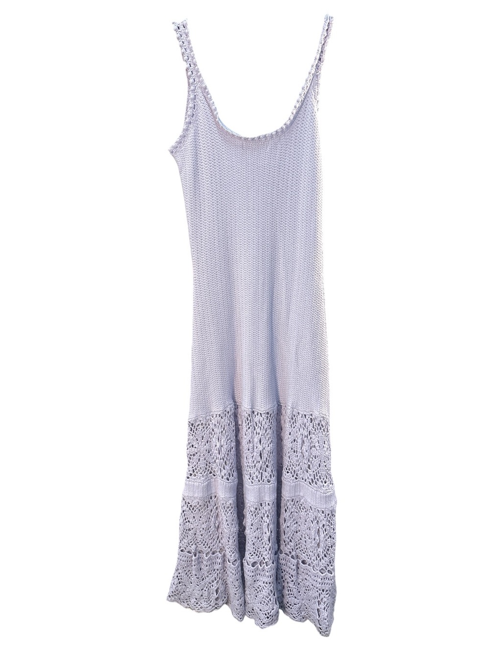Adam Lippes Lavender Crochet Knit Maxi Dress MSRP $490 - Picture 10 of 10